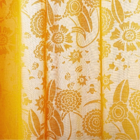 2 Target Opalhouse by Jungalow Idris Printed Sheer Curtain Panels Yellow Gold - Picture 4 of 4